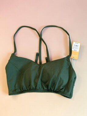 KONA SOL Green Bikini Swim Top Size D/DR NEW NWT